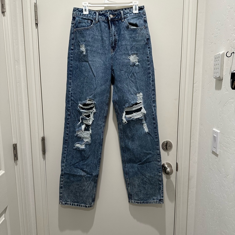 Straight leg jeans